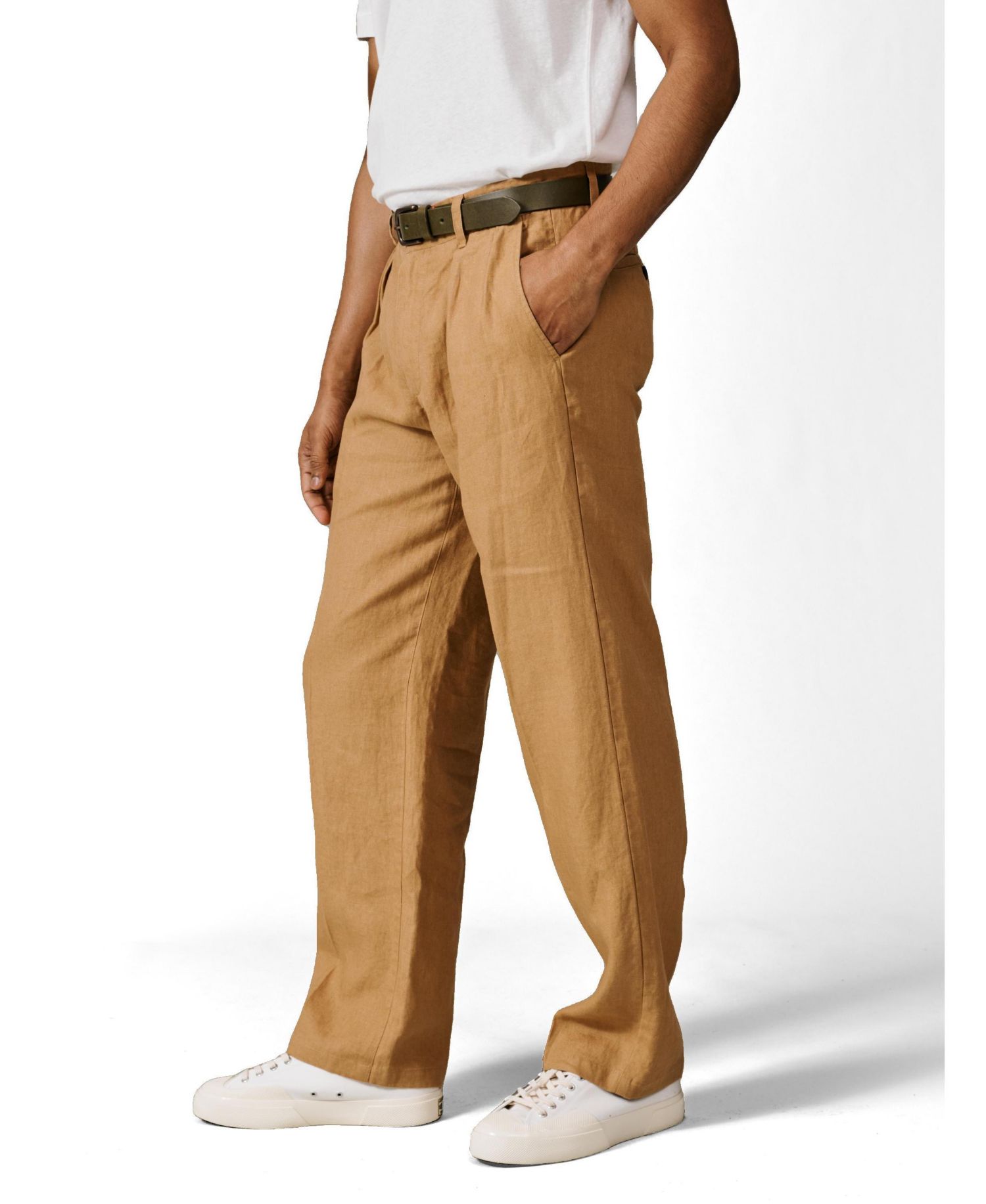 Men's Belvedere Relaxed Linen Trouser