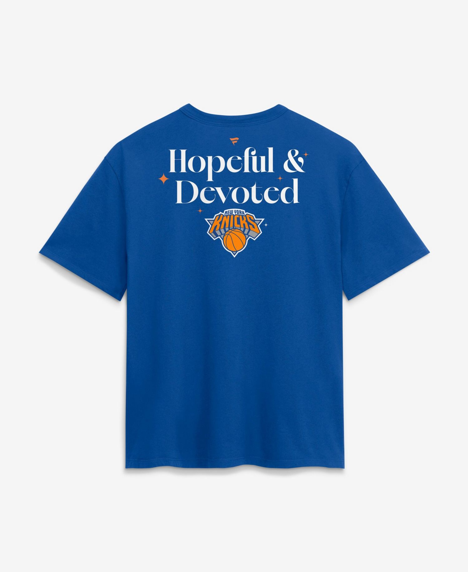 Women's Blue New York Knicks Hopeful Devoted Legacy Cotton T-Shirt