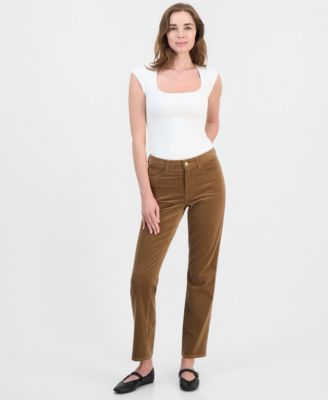 Women's Straight-Leg Corduroy Pants