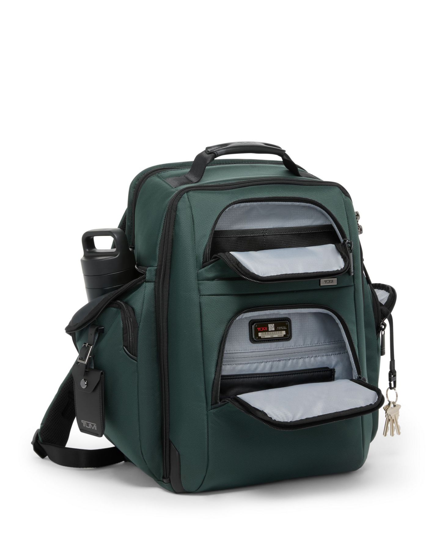 Рюкзак Tumi Alpha 17" Brief Pack, цвет: Глубокий сосновый — фото 3