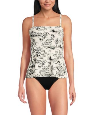 Women's Sculpting Waveshaper Peplum Swim Tankini Top