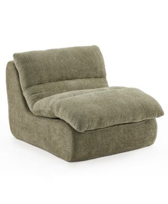 Modern Upholstered Accent Sofa with Soft Cushioned Seat