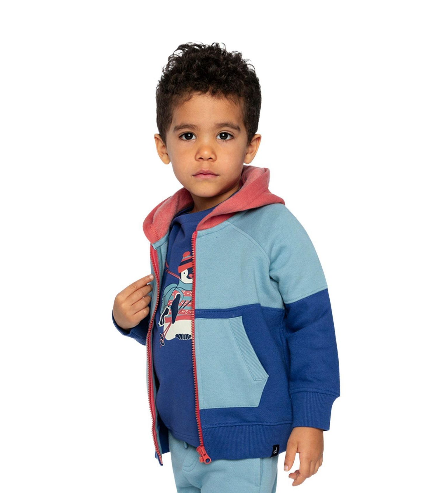 Baby Boys (12M-24M) Full Zip Hooded Fleece Jacket