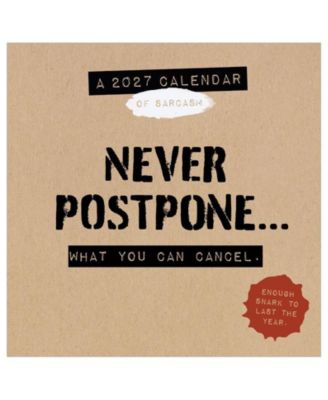 2027 Anti-Affirmations and Sarcasm Mini Calendar