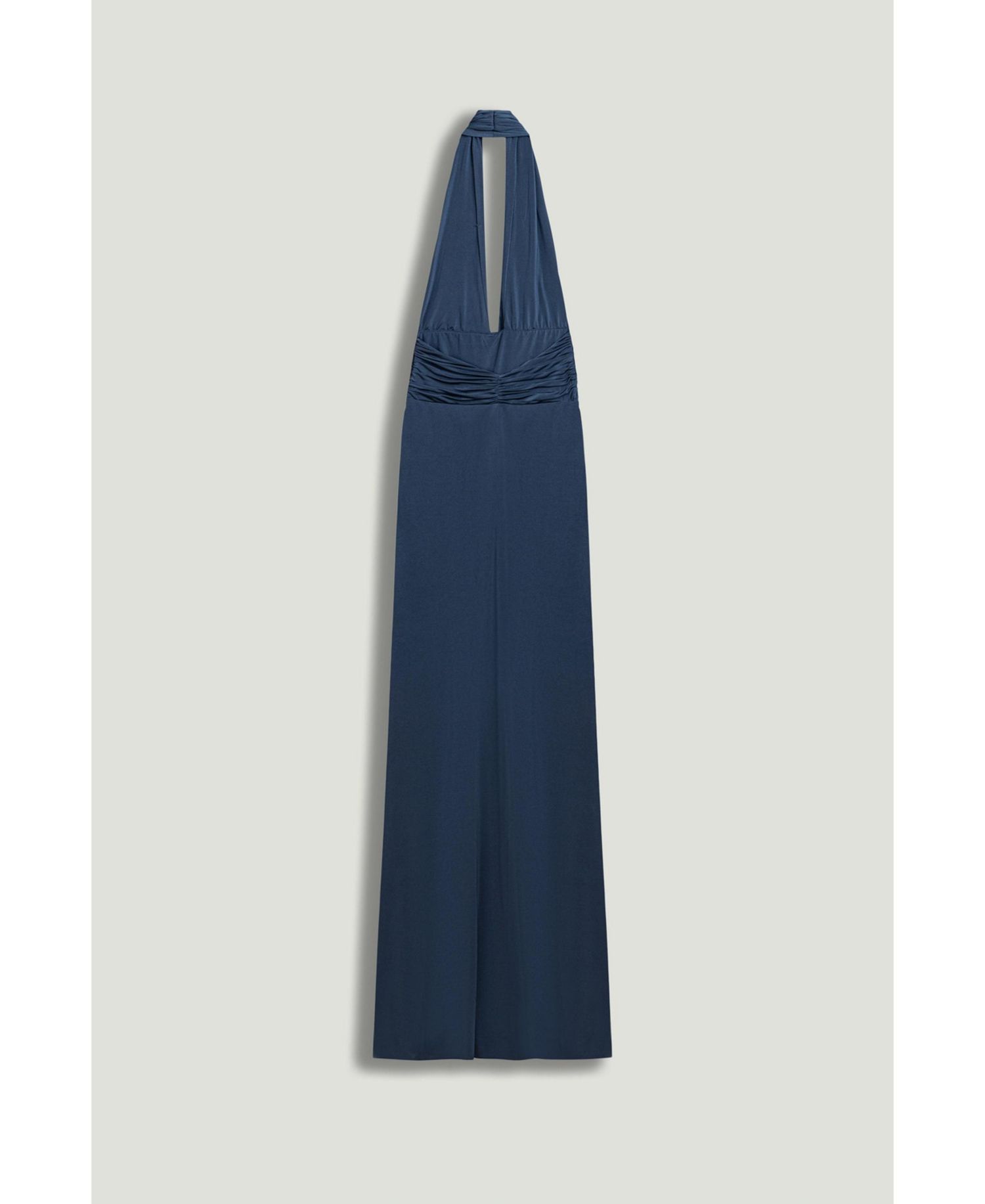 Women's Draped Halter Neck Maxi Dress