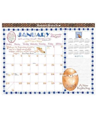 2027 Susan Branch Large Desk Pad Monthly Blotter Calendar