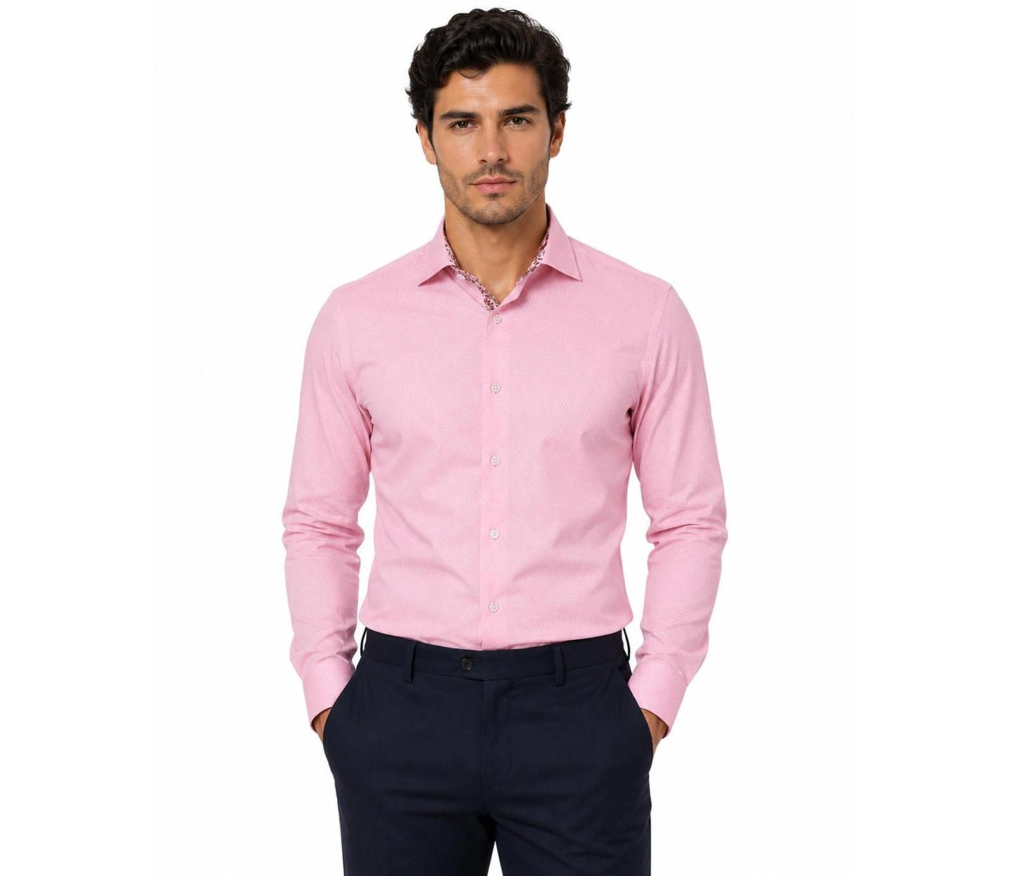 Мужская рубашка Elie Balleh Slim Fit Trendy Button-Down — фото 1