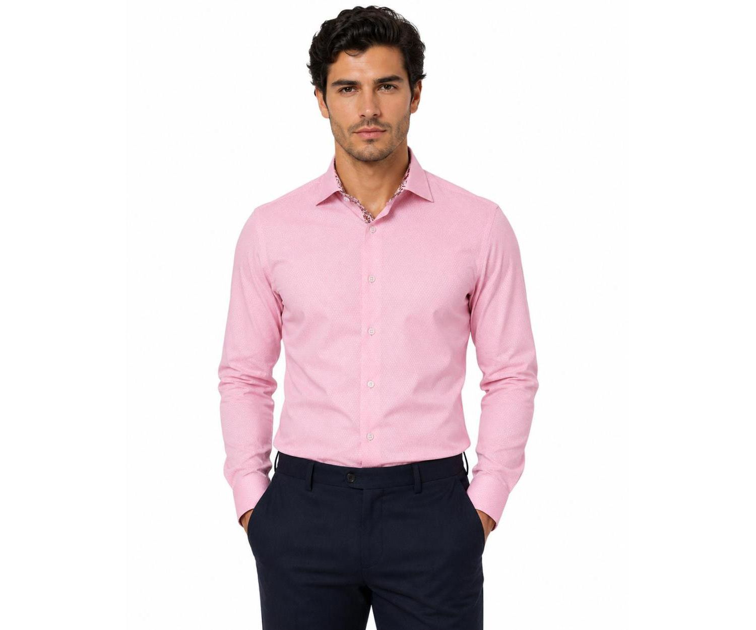 Men's Slim Fit Trendy Button-Down Shirt