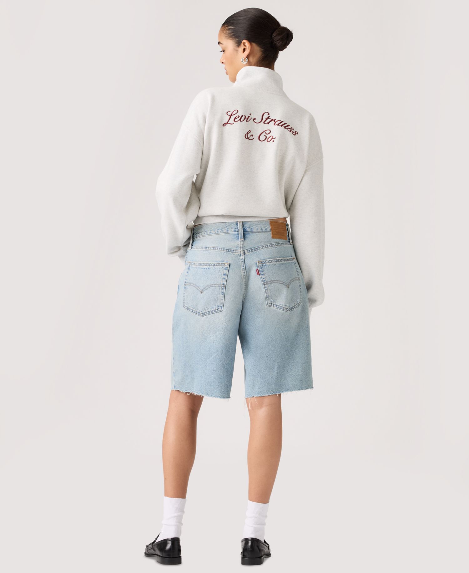 Premium Women's Baggy Dad Mid-Rise Jorts