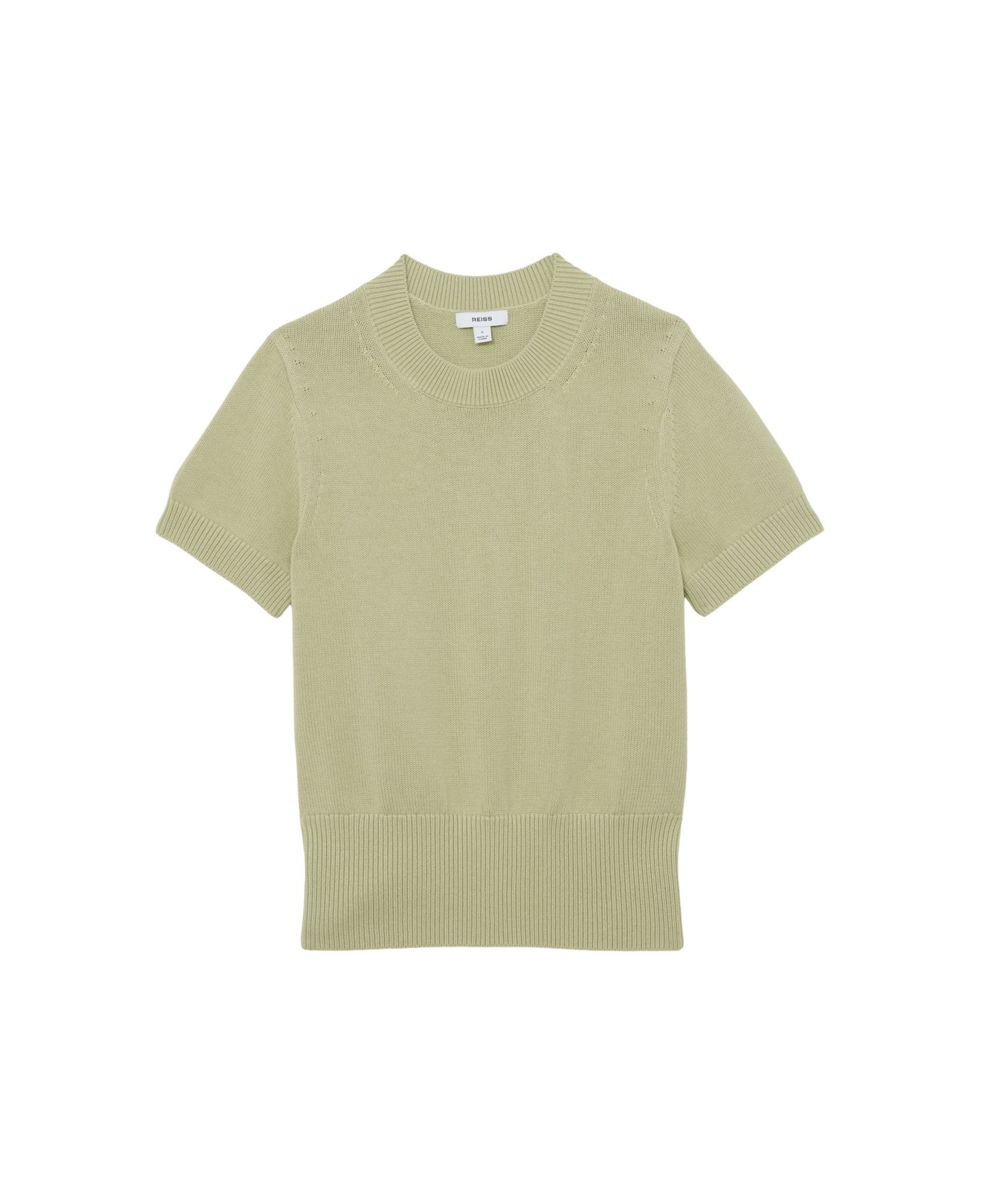 Женская толстовка REISS Anita Wool Crewneck, цвет: Шалфейный зелёный — фото 4