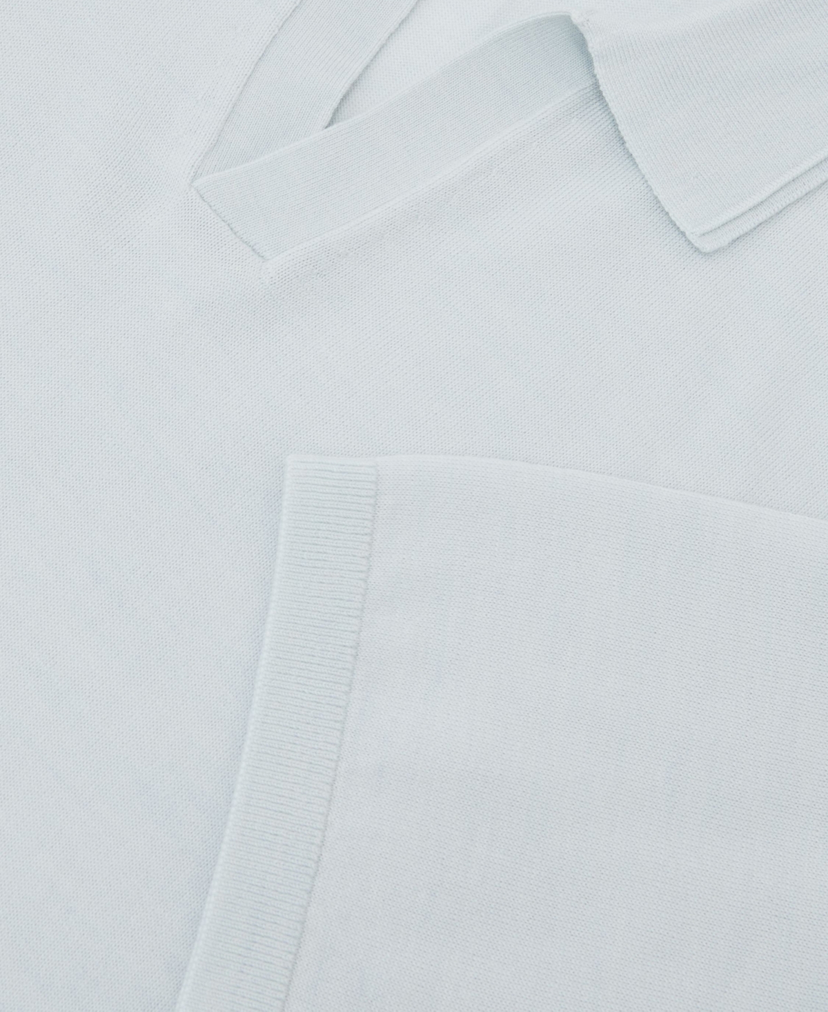 Reiss Men's Duchie Open Collar Merino Wool Polo Shirt