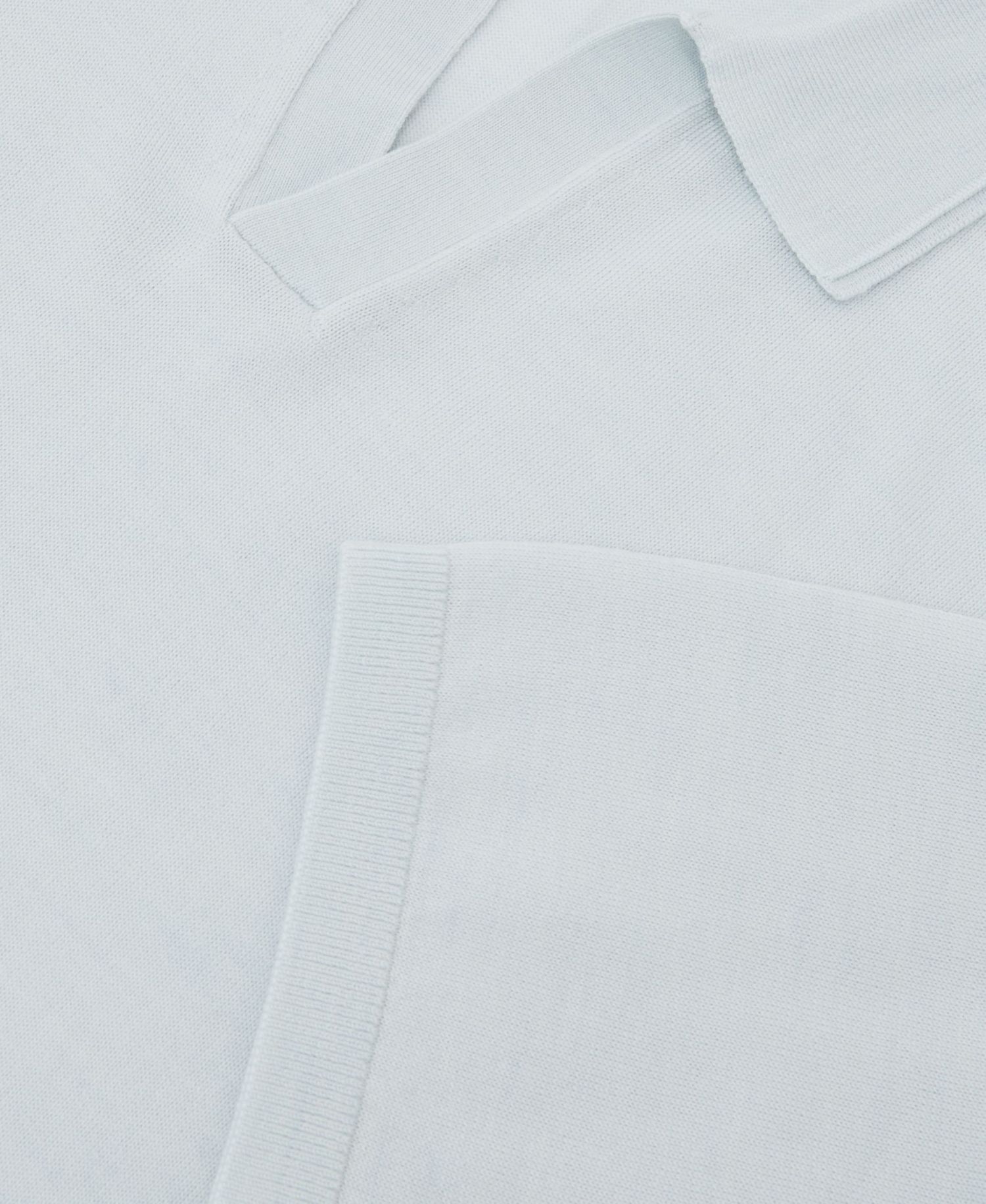 Men's Duchie Open Collar Merino Wool Polo Shirt