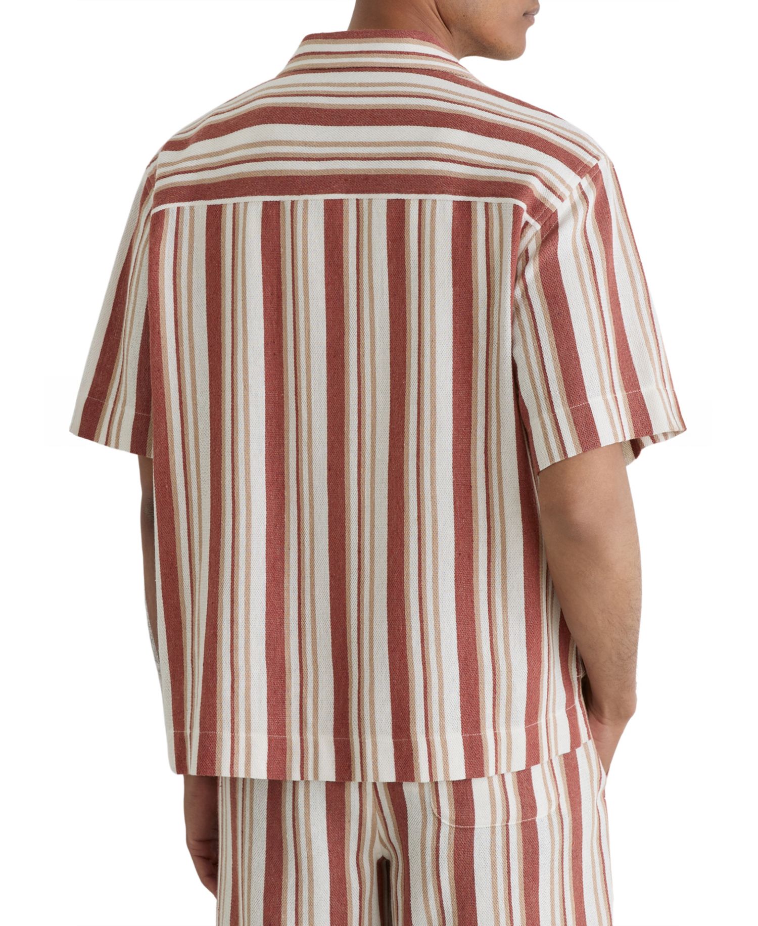 Men's Celeste Stripe Twin Pocket Cuban Shirt
