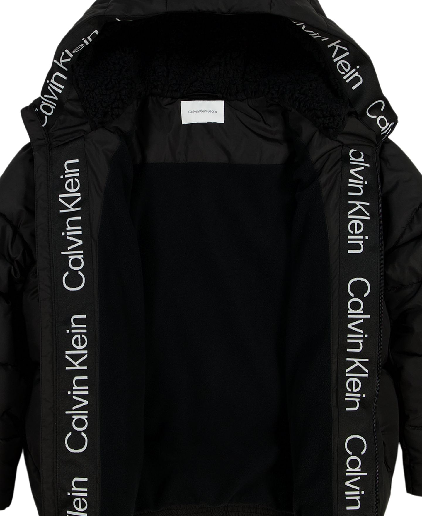 Куртка Calvin Klein Relaxed-Fit Long-Sleeve Puffer для мальчиков, цвет: Чёрный — фото 5