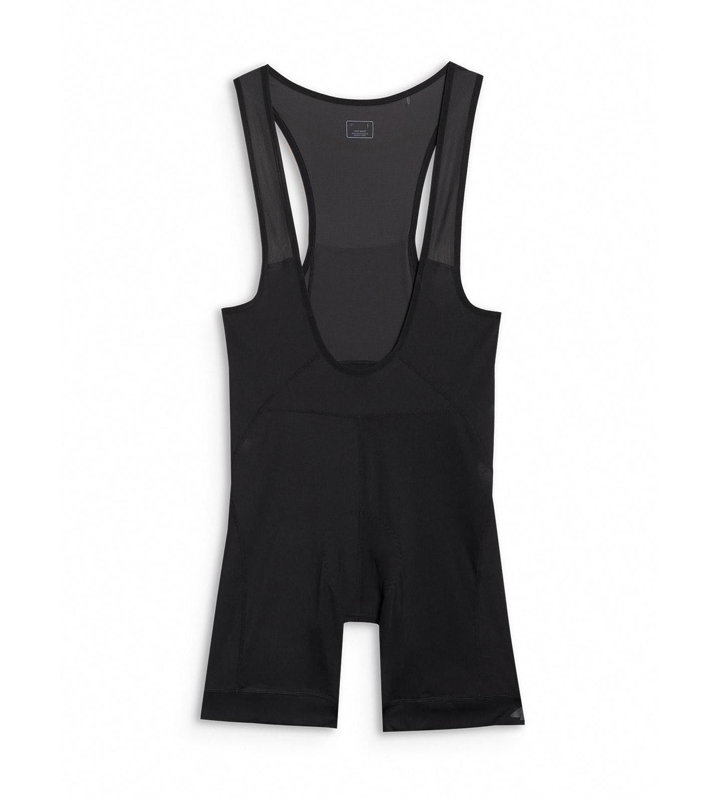 Мужские леггинсы 4F Short Cycling Leggings With Gel-Foam Insert And Suspenders, цвет: Глубокий чёрный — фото 1