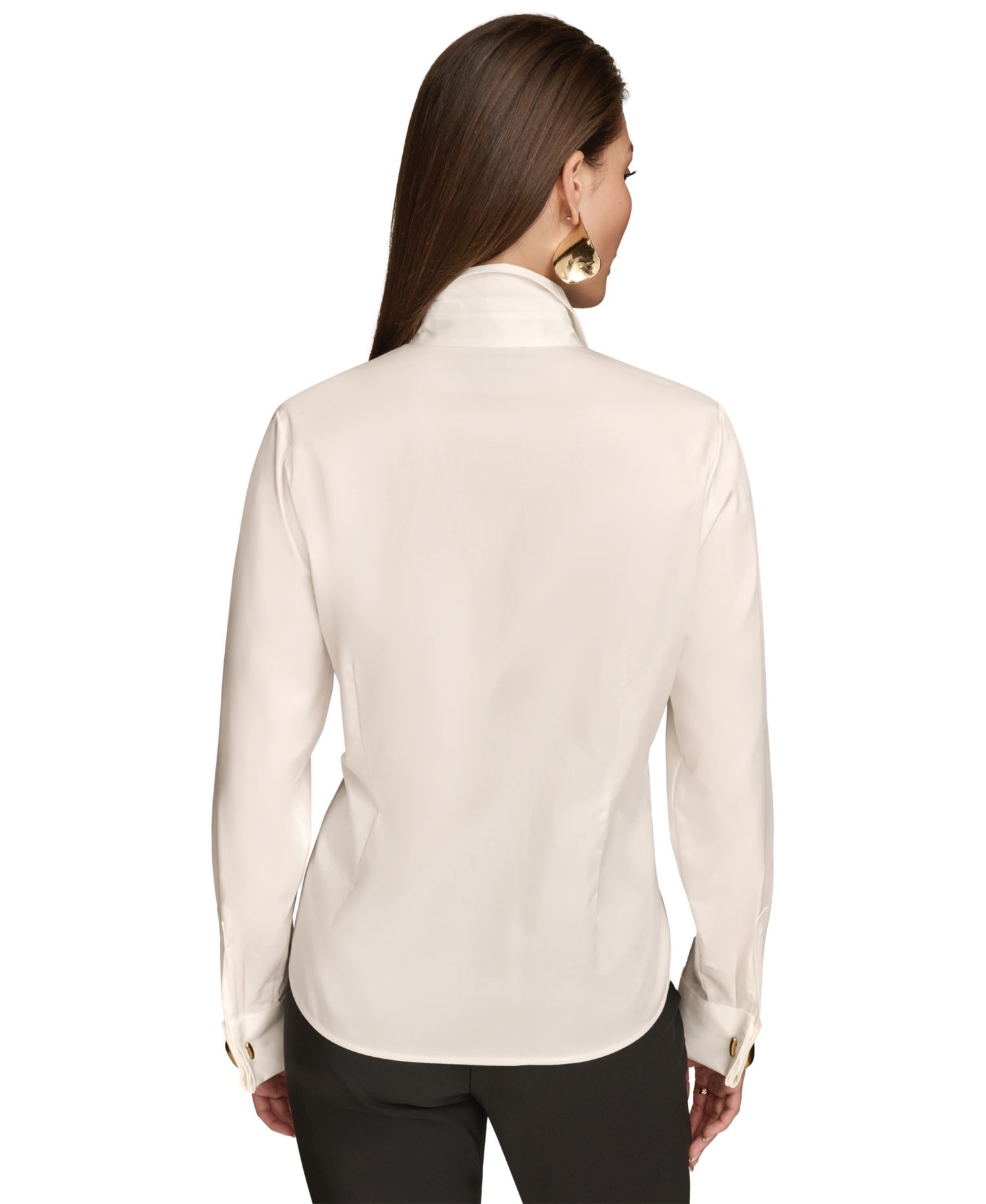 Women's Wrist-Hardware Button-Down Shirt
