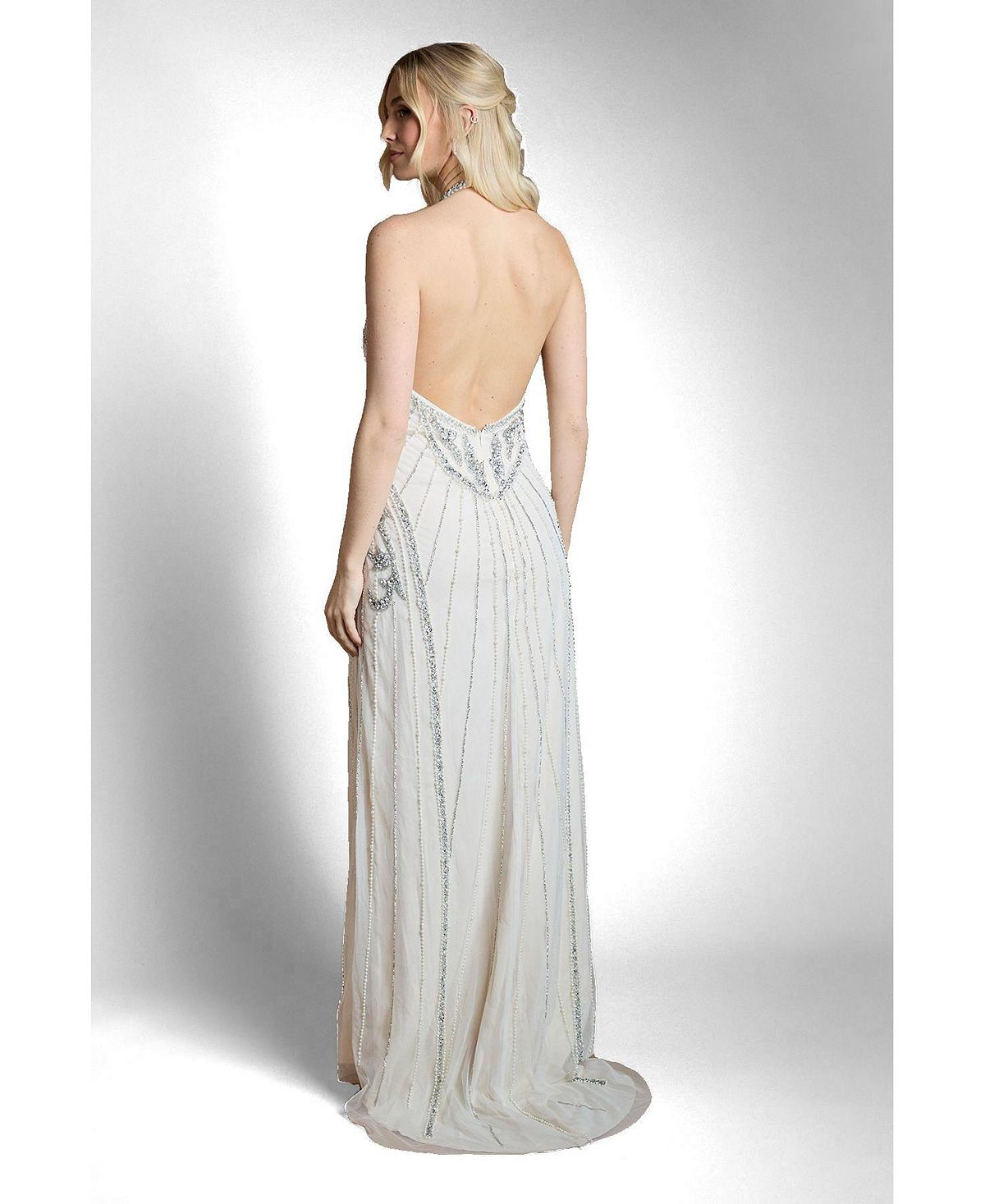Coast Women's Embellished Halterneck Maxi Dress view 3 — MAYCSS fashion products