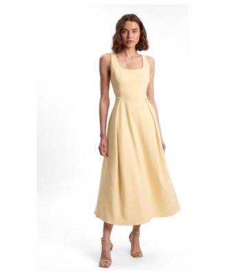 Women's Full Skirt Midi Dress
