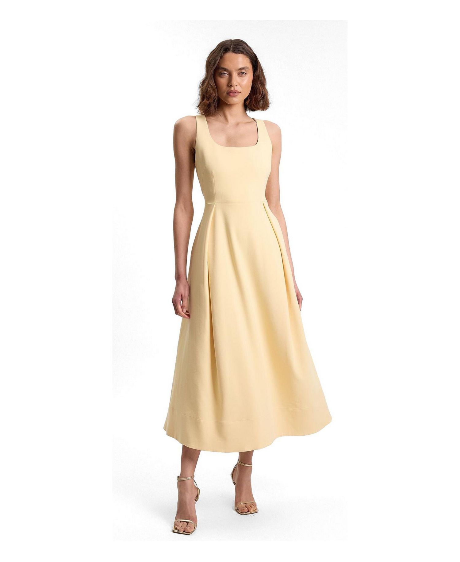 Women's Full Skirt Midi Dress