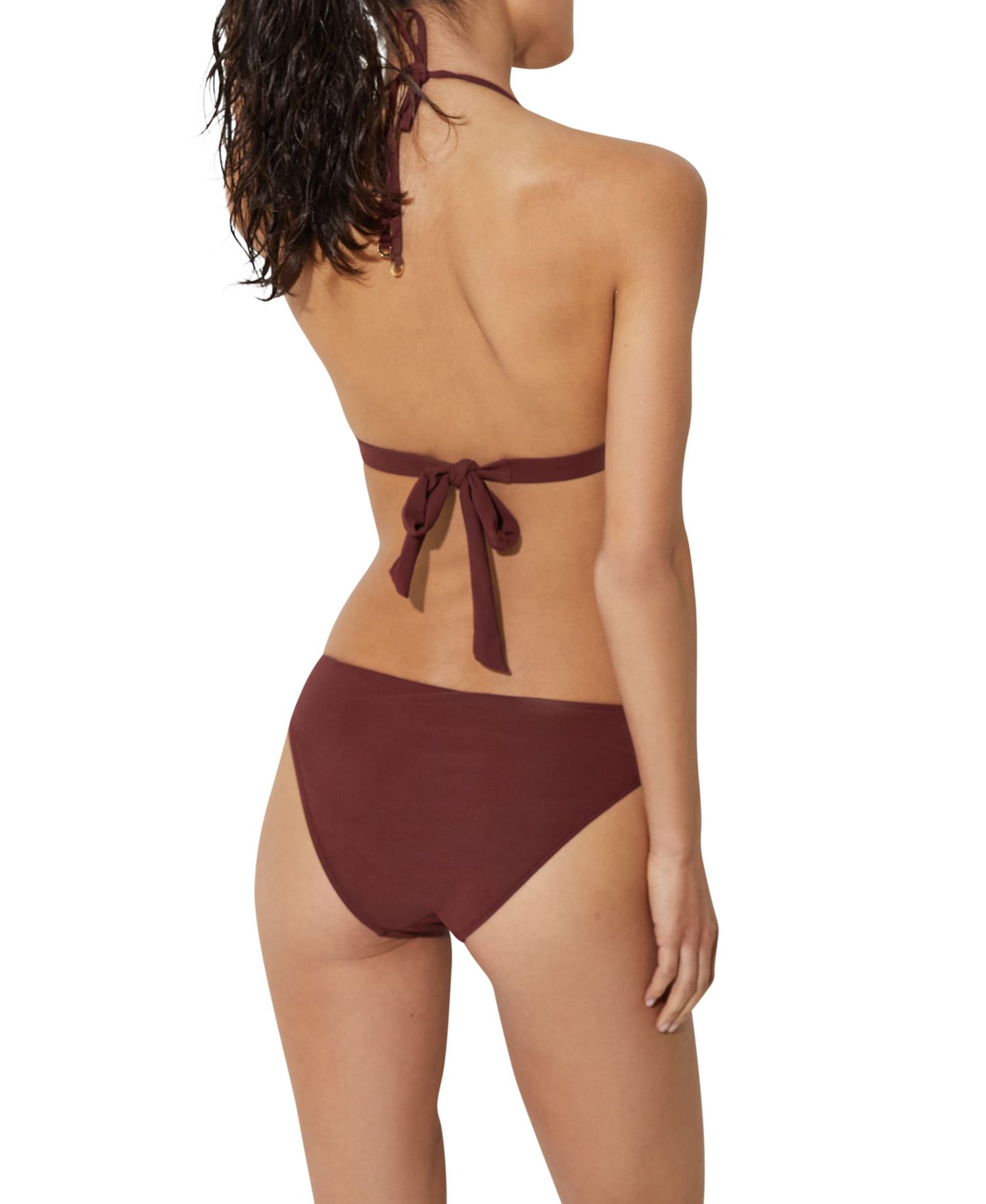 Women's Ruby Trim Detail Triangle Bikini Top