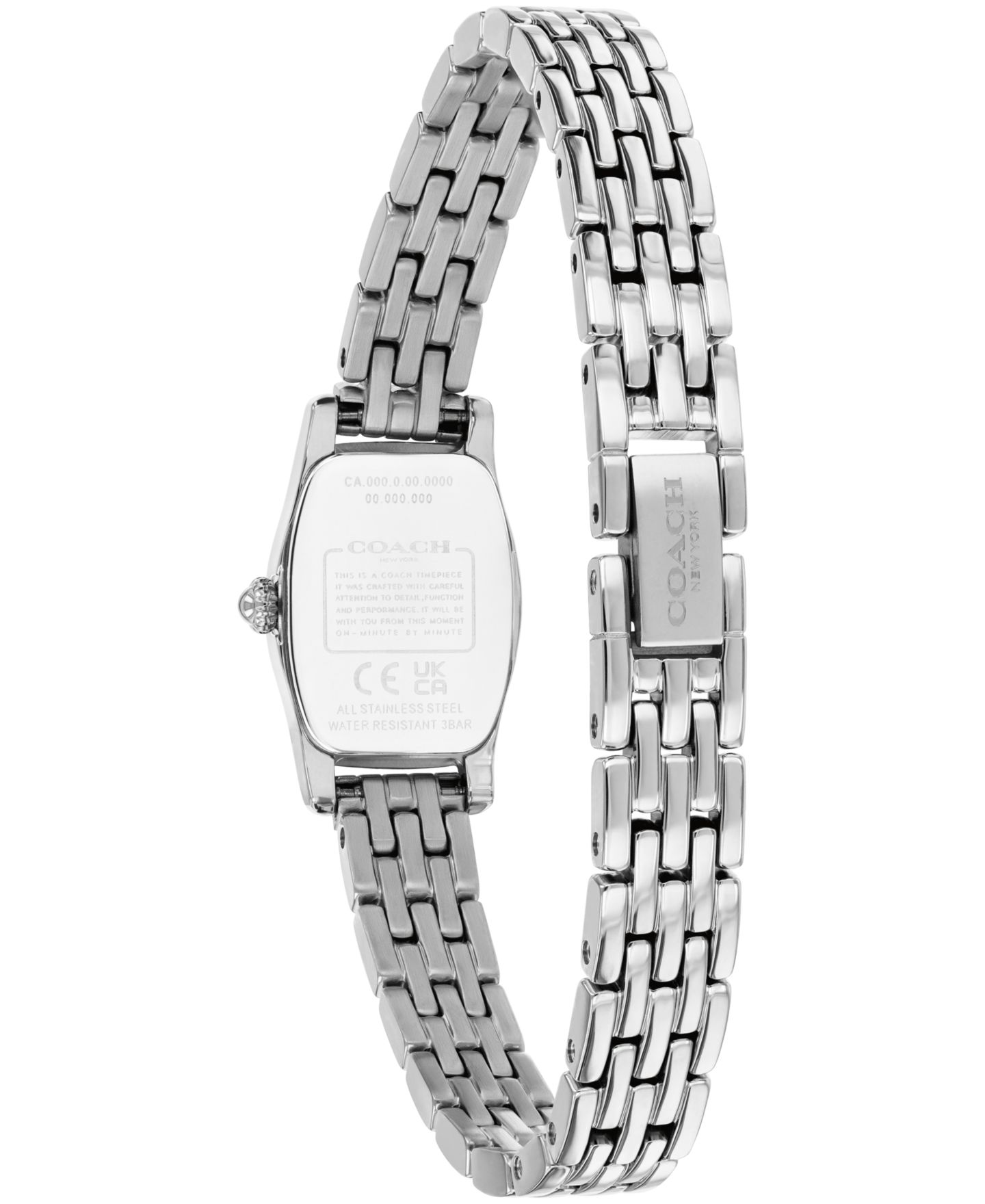 Женские часы COACH Greta Silver-Tone Stainless Steel Bracelet Watch 15.3mm — фото 2