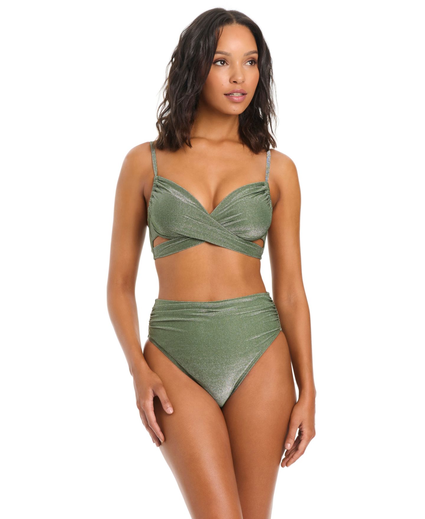 Верх бикини Wrap, на косточках — Bar III, цвет: Tropic Verde — фото 5