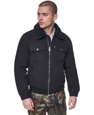 Levis Men's Sherpa Collar Western Bomber Aviator Jacket