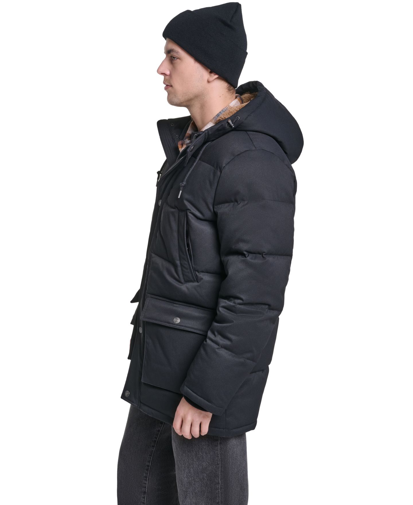 Мужская куртка Levi's Classic-Fit Quilted, цвет: Чёрный — фото 3