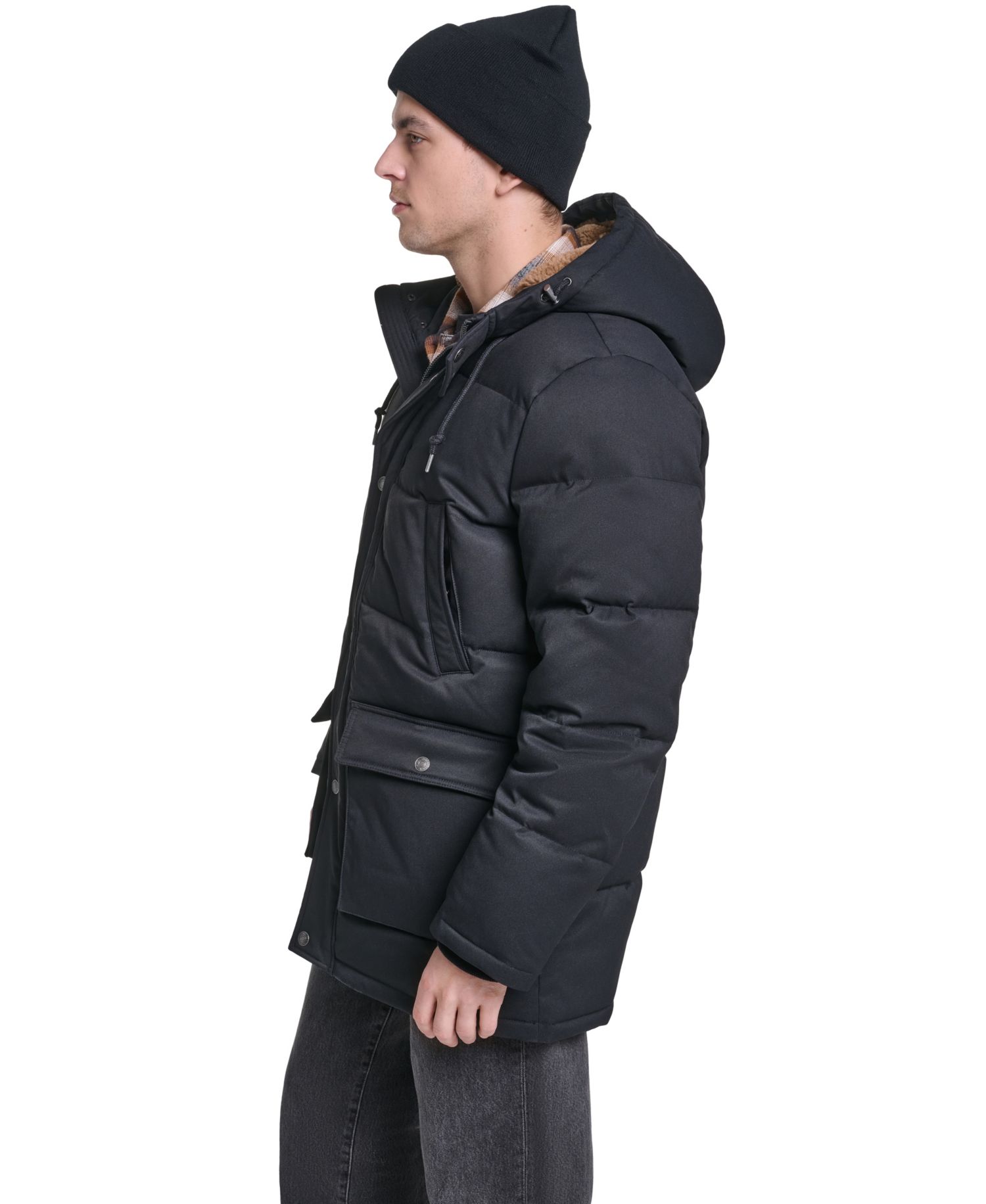 Men's Classic-Fit Quilted Parka Jacket