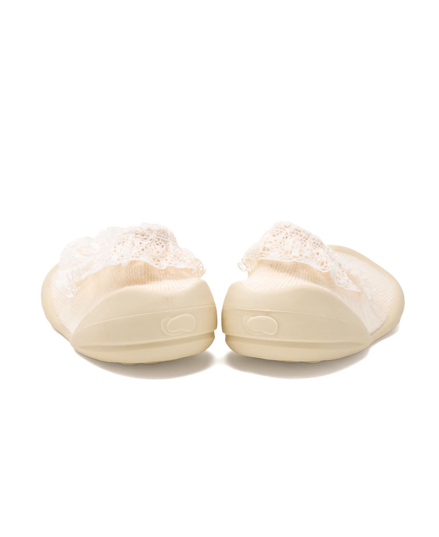 Обувь Komuello First Walk Sock Shoes Flat - Sweet Latte Lace для девочек-малышей, цвет: Светлый бежевый — фото 3