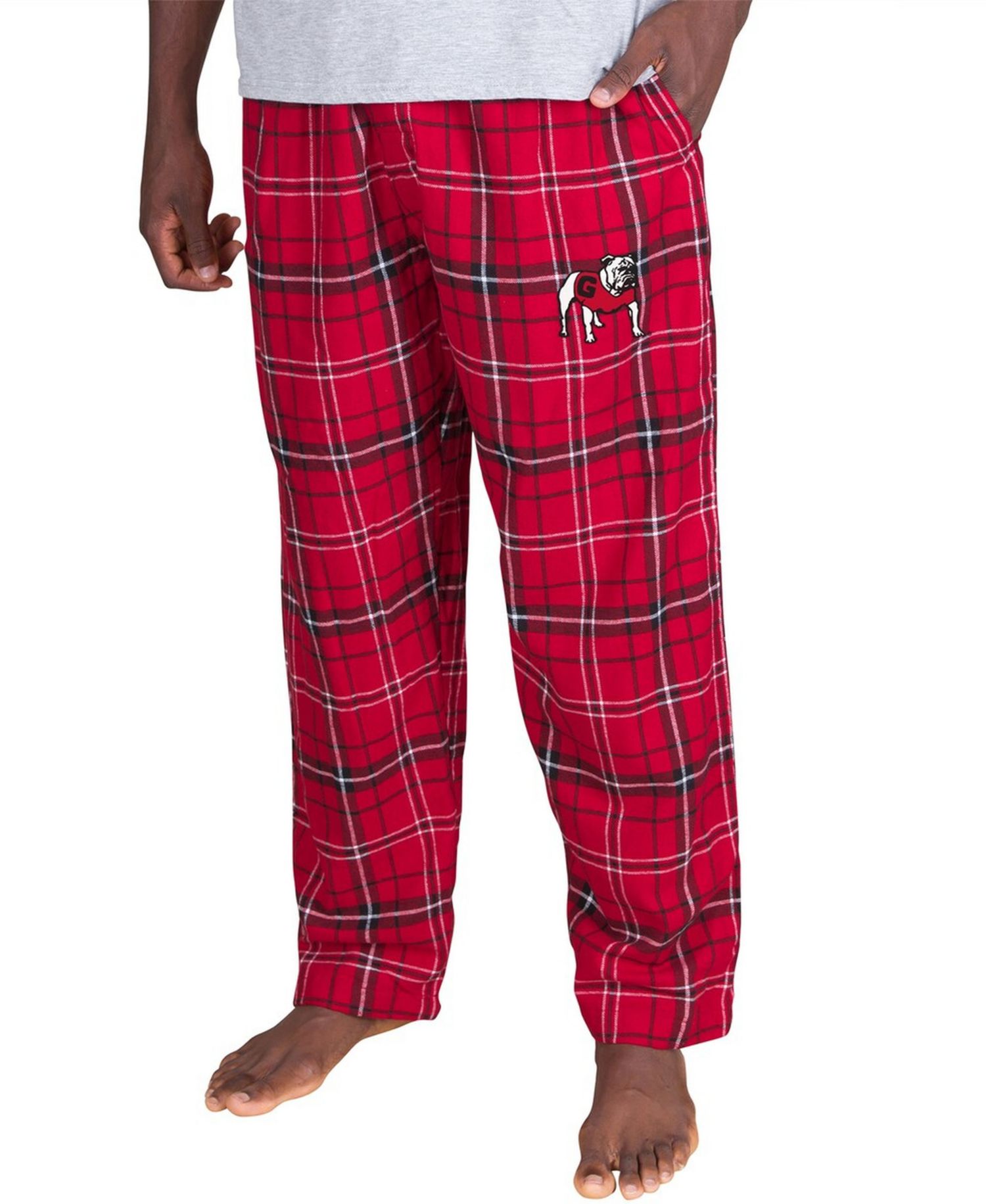 Men's Red/Black Georgia Bulldogs Ultimate Flannel Pants