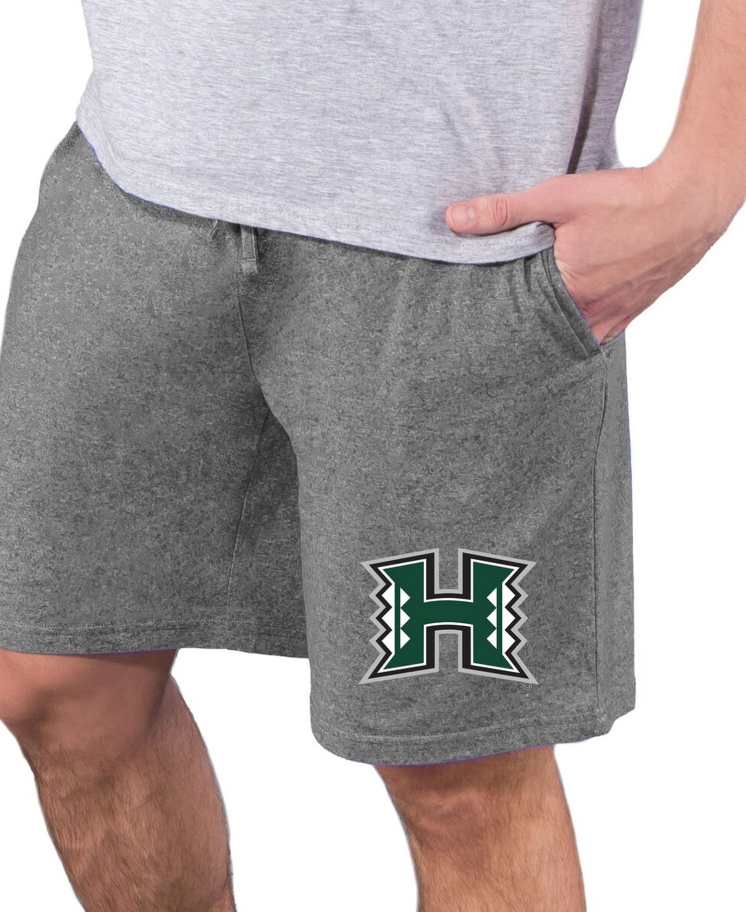 Men's Charcoal Hawaii Warriors Quest Knit Jam Shorts