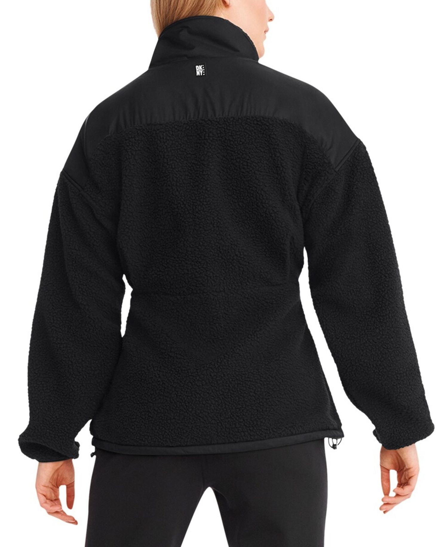Women's Black Cincinnati Bengals Drew Mixed Media Full-Zip Jacket