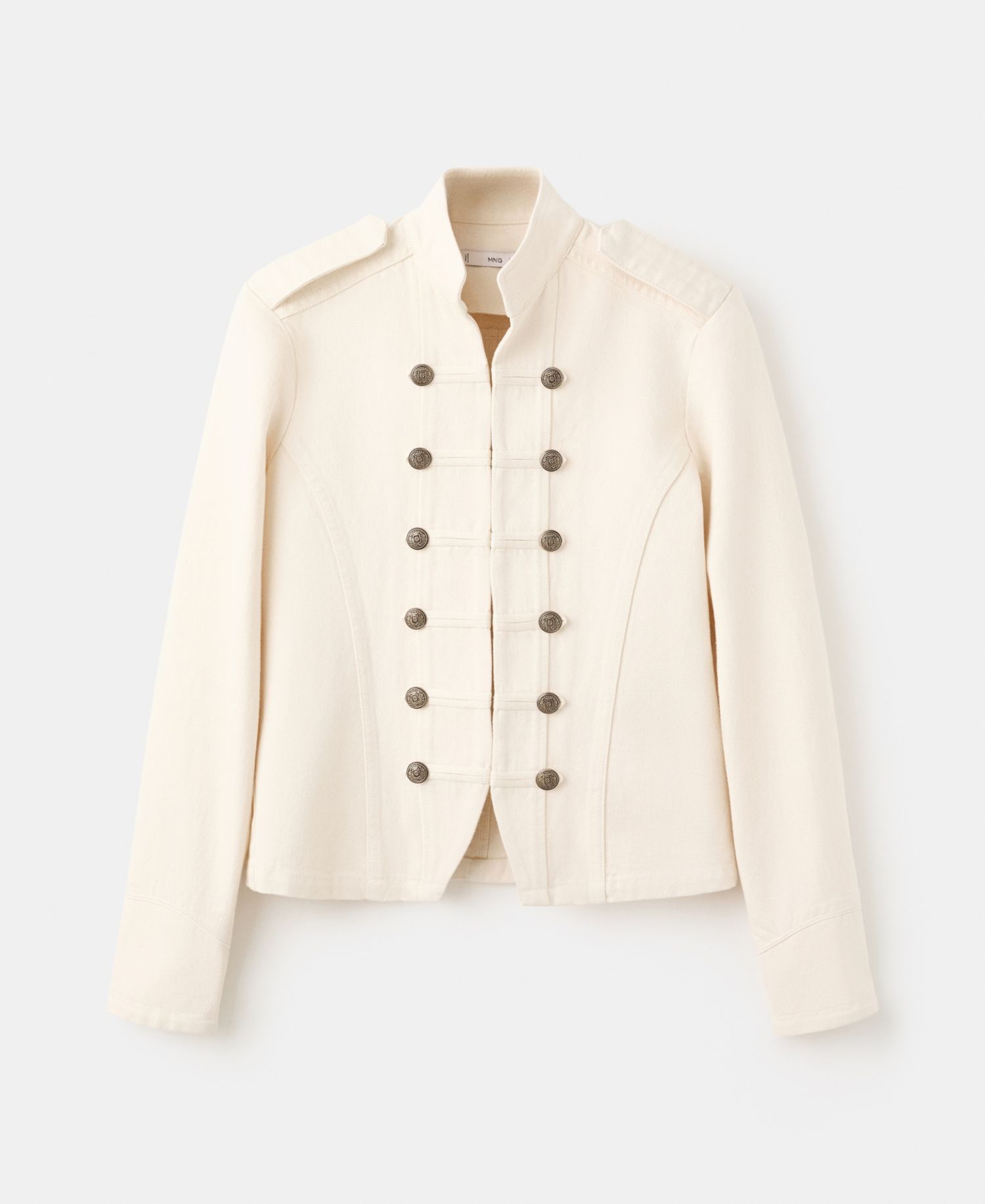 Women's Band Collar Fitted Jacket