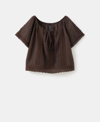Women's Cotton Lace Blouse