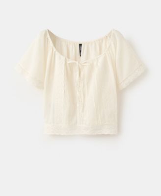Women's Cotton Lace Blouse