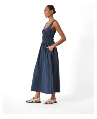 hush blue dress Women's Scoop Neck Gathered Strap Maxi and beyond are waiting. rbfsc_shipping_cost_30_50 Quick and Simple Romaine Child  Size:child-4