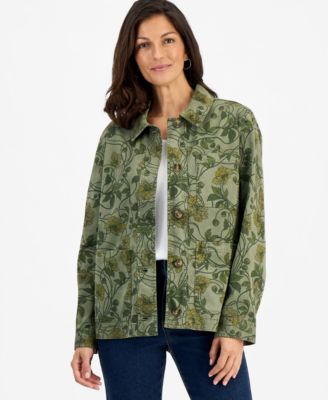 Women's Printed Utility Jacket