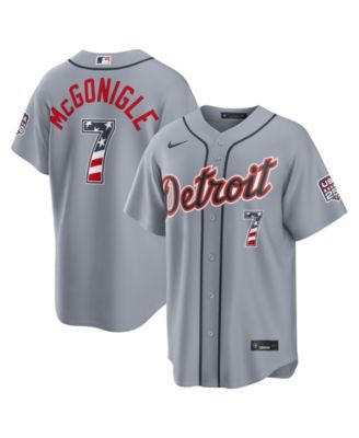 Men's Kevin Mcgonigle Gray Detroit Tigers USA 250 Fourth of July Stadium Jersey