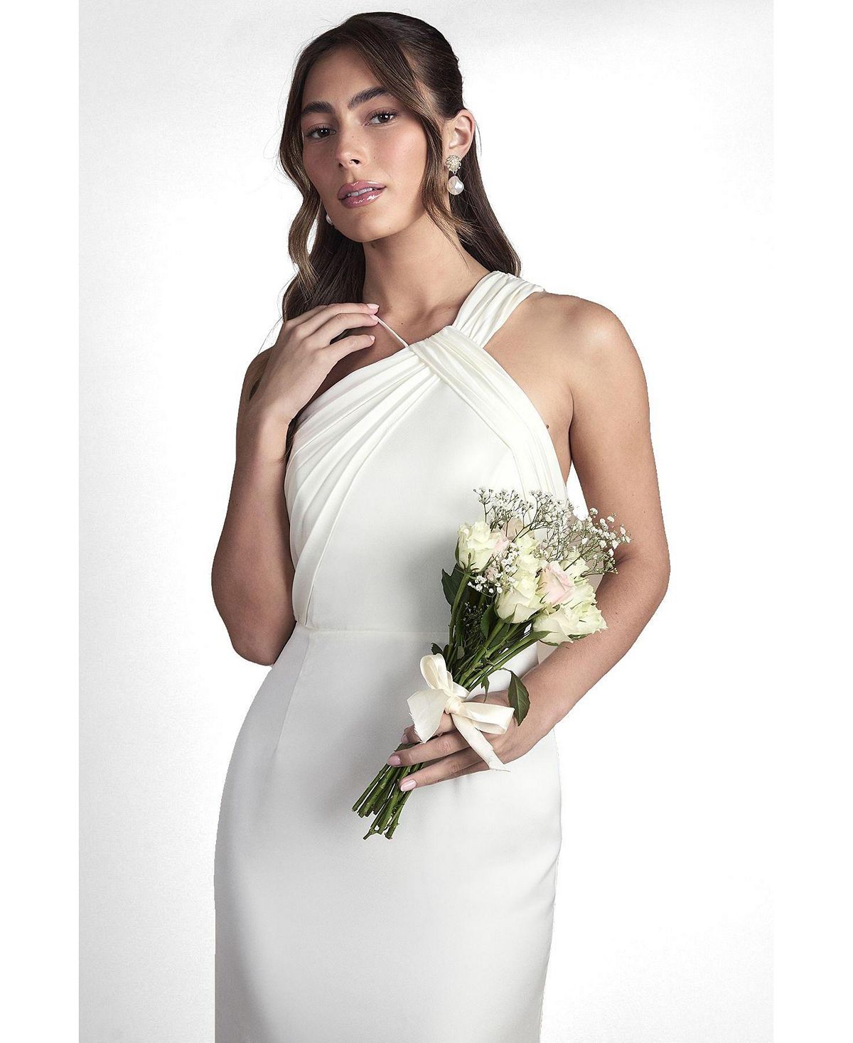Coast Women's Satin Halter Neck Fishtail Dress view 2 — MAYCSS fashion products
