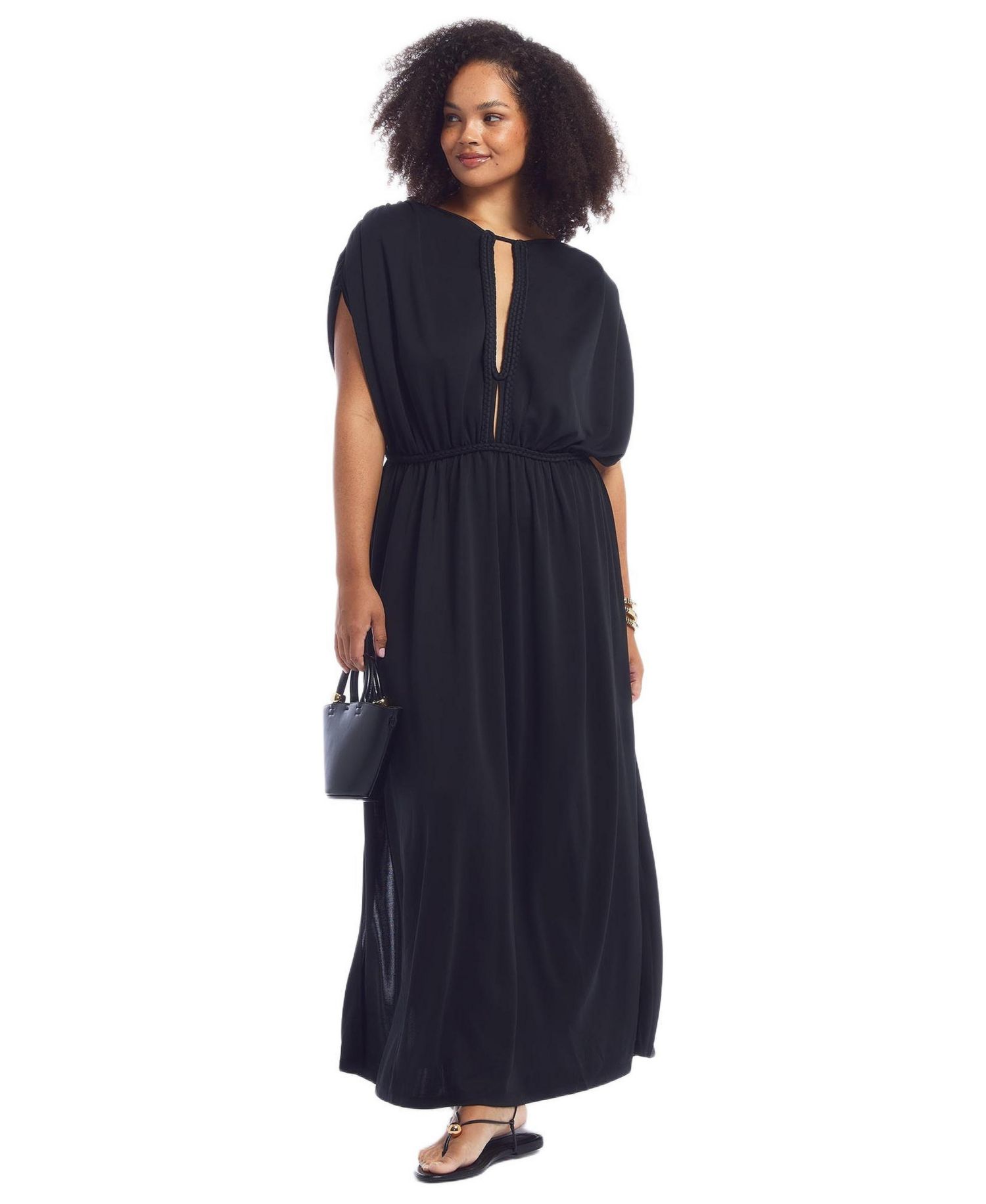 Women's Braid-Trim Maxi Dress