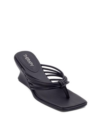 Women's LEVEN Square Toe Thong Wedge Sandal