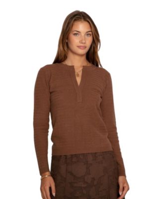 Women's Frankie Textured Knitted Long Sleeve Top