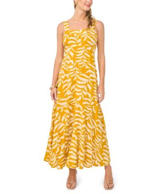 Women's Square Neck Sleeveless Maxi Dress