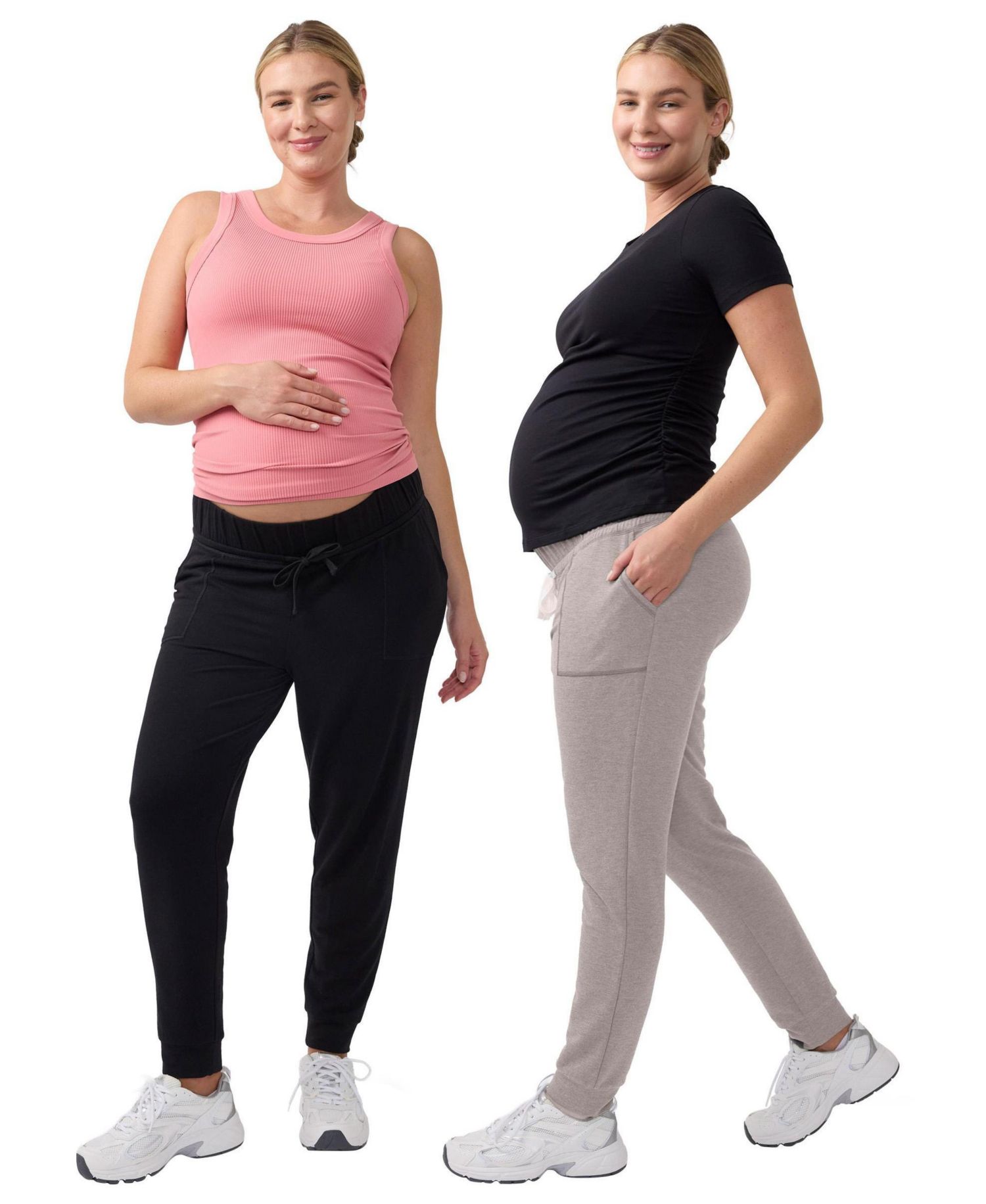 Women's maternity Knit Jogger Bundle 2-Pack