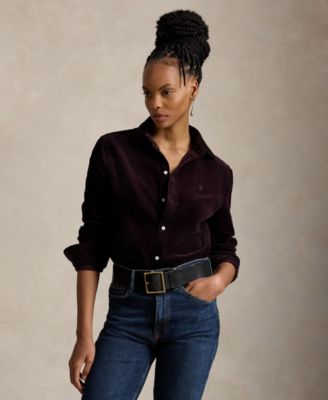Women's Classic-Fit Cotton Corduroy Shirt