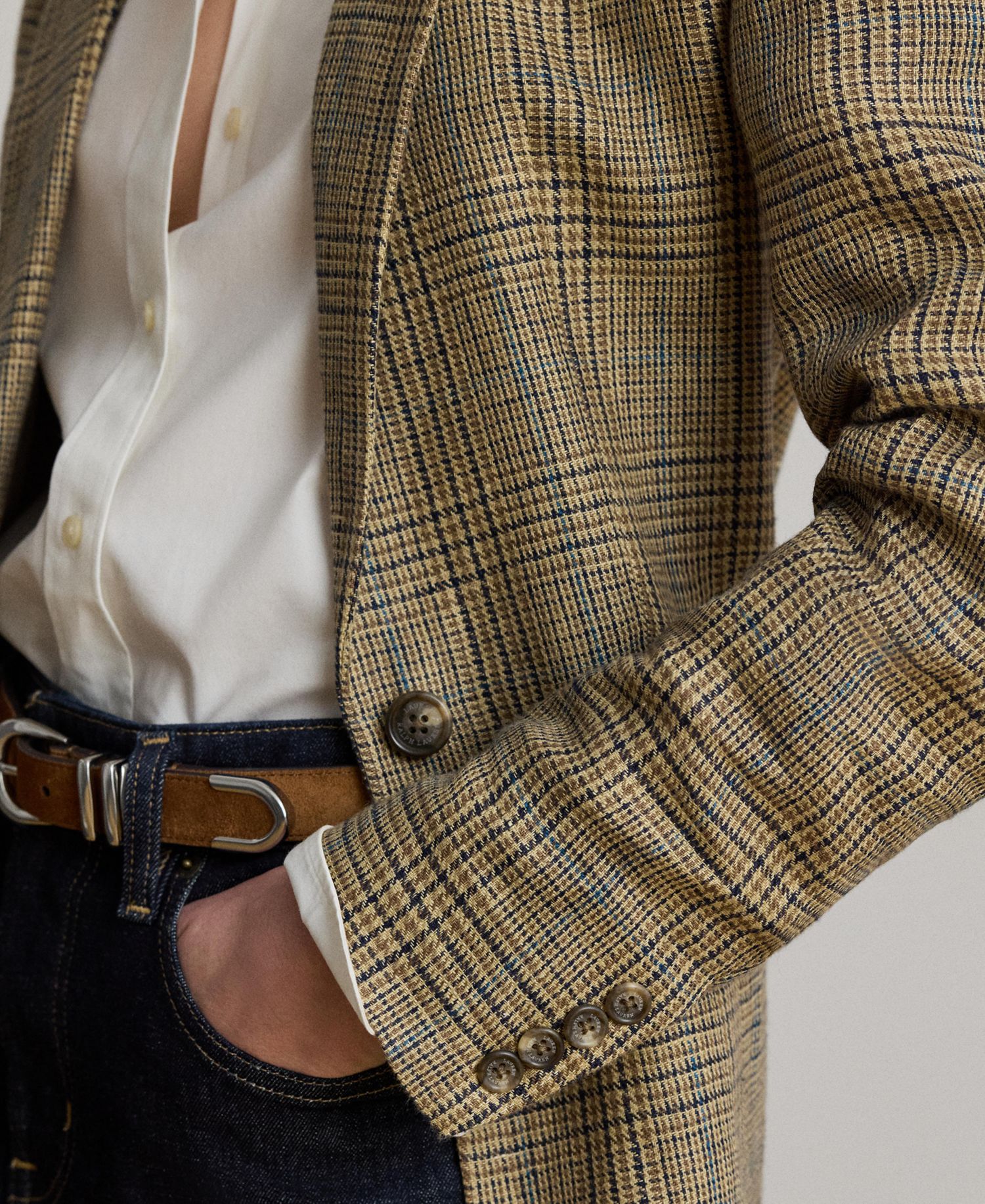 Women's Glen Plaid Padded Blazer