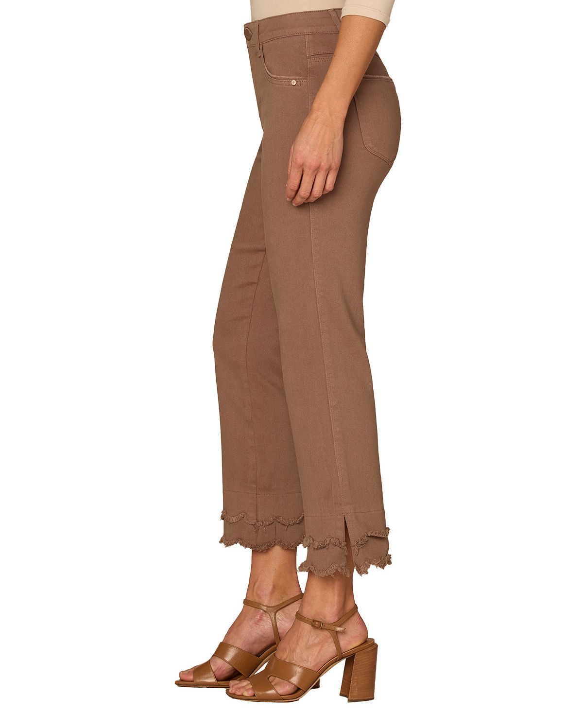 Democracy Petite Zip Fly Kick Flare Jeans view 2 — MAYCSS fashion products
