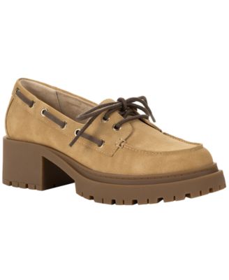 Women's Theraa Lug Sole Block Heel Loafers