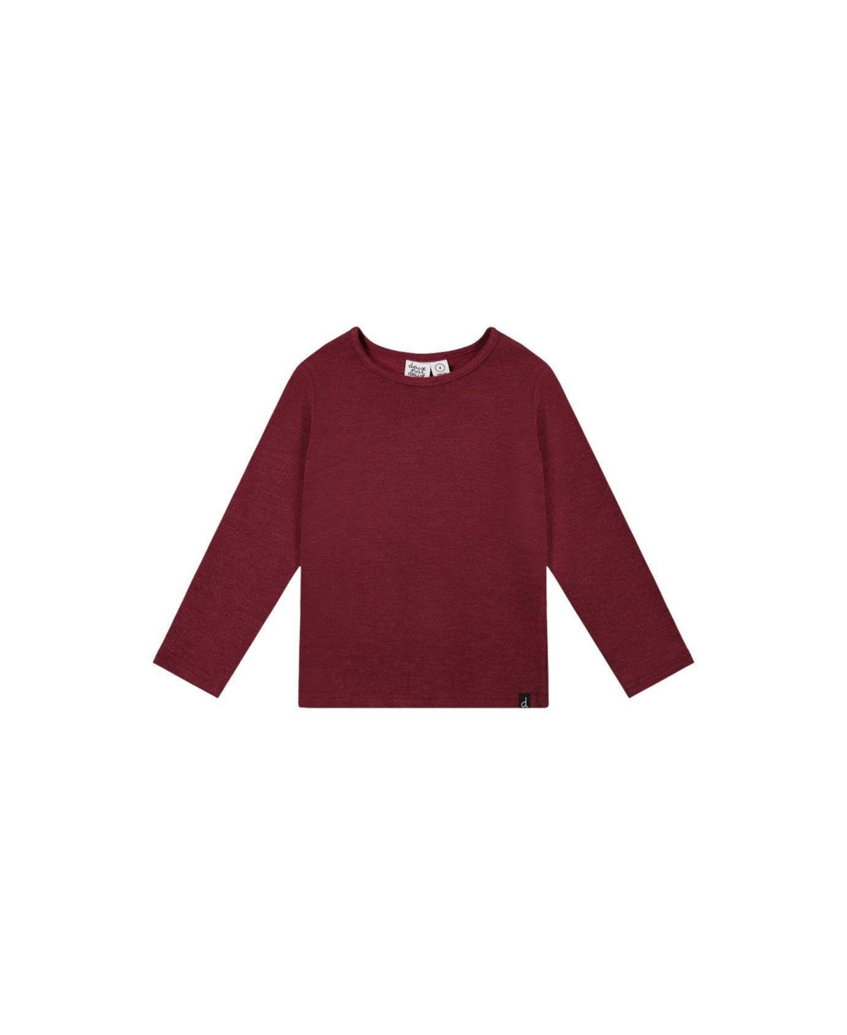 Deux par Big Girls 6-14 Brushed Rib Crew Neck Top
